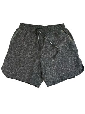 men’s quick dry athletic shorts - grey - small - lined excellent condition HIND
